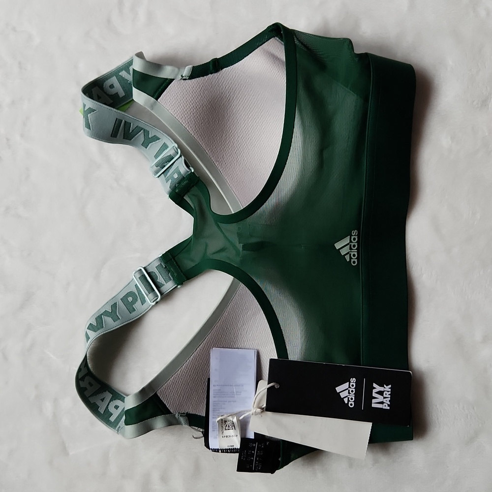 Adidas Activewear,  Gym, Workout, Ivy Park XS,Mesh, Support Bra w/ Front Zipper - Picture 4 of 8